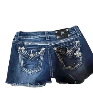 Miss Me Cutoff Bling shorts. Size 25
